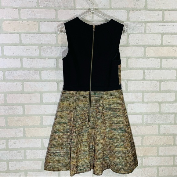 Ali Ro Metallic Tweed Fit and Flare Dress - Picture 9 of 10